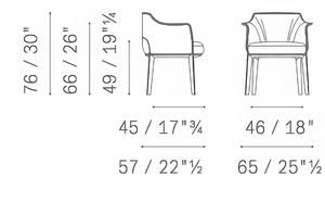 Luxury Modern Dining Chairs-Archibald 